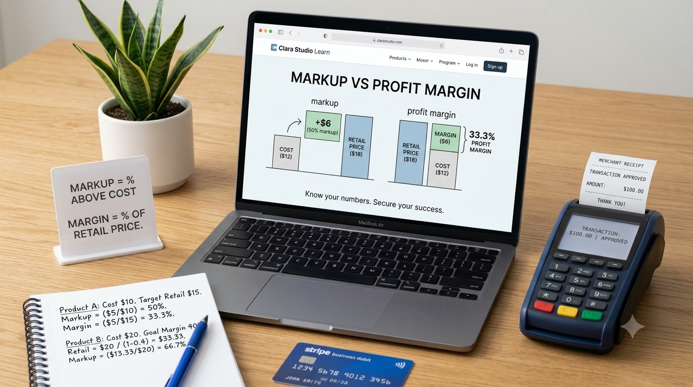 Markup vs profit margin illustration for product pricing